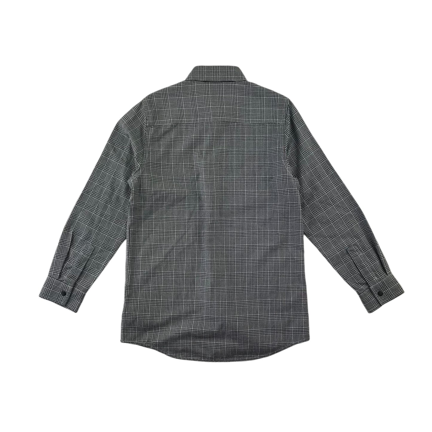 Next shirt 7 years black and white houndstooth clip button cotton