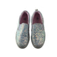 White glitter plimsolls shoe size 1 sparkly flat sole slipons