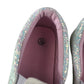 White glitter plimsolls shoe size 1 sparkly flat sole slipons