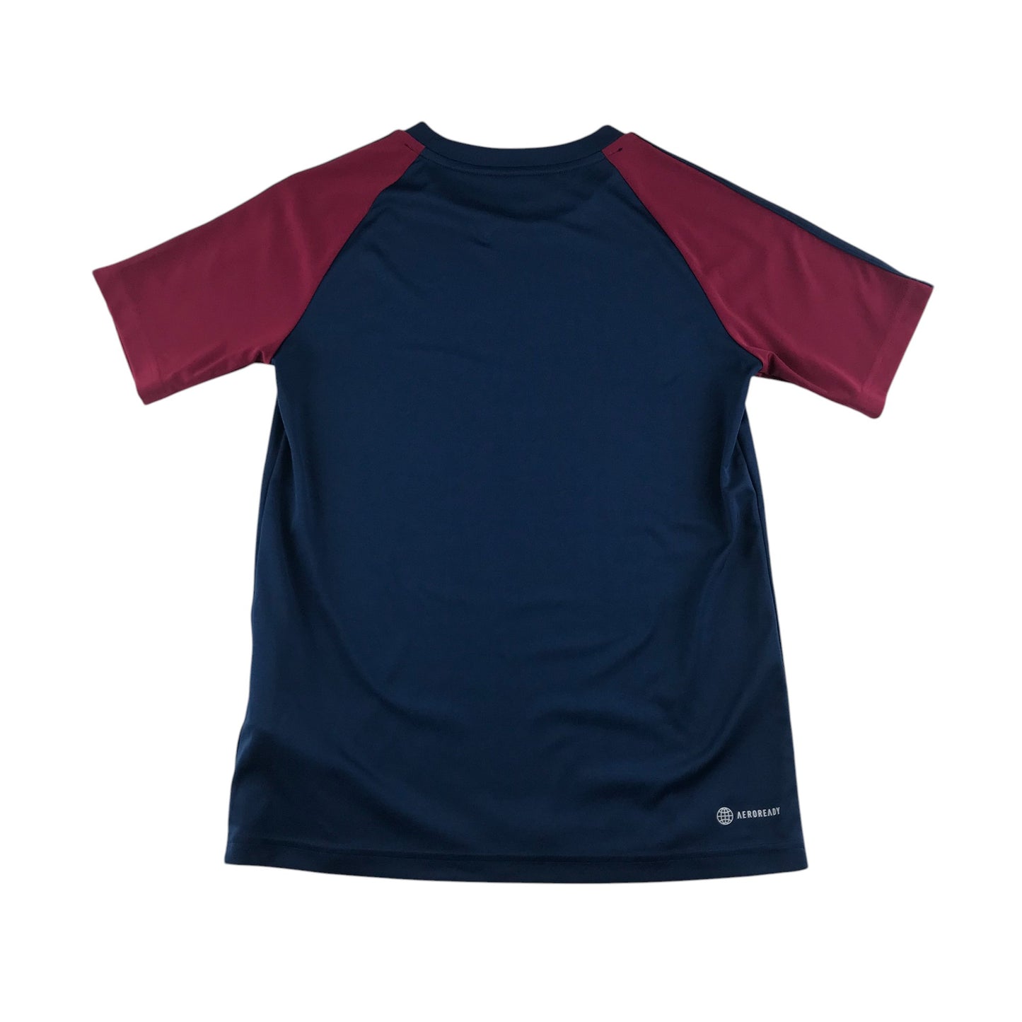 Adidas sport top 11-12 years blue and maroon short sleeve