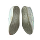 White glitter plimsolls shoe size 1 sparkly flat sole slipons
