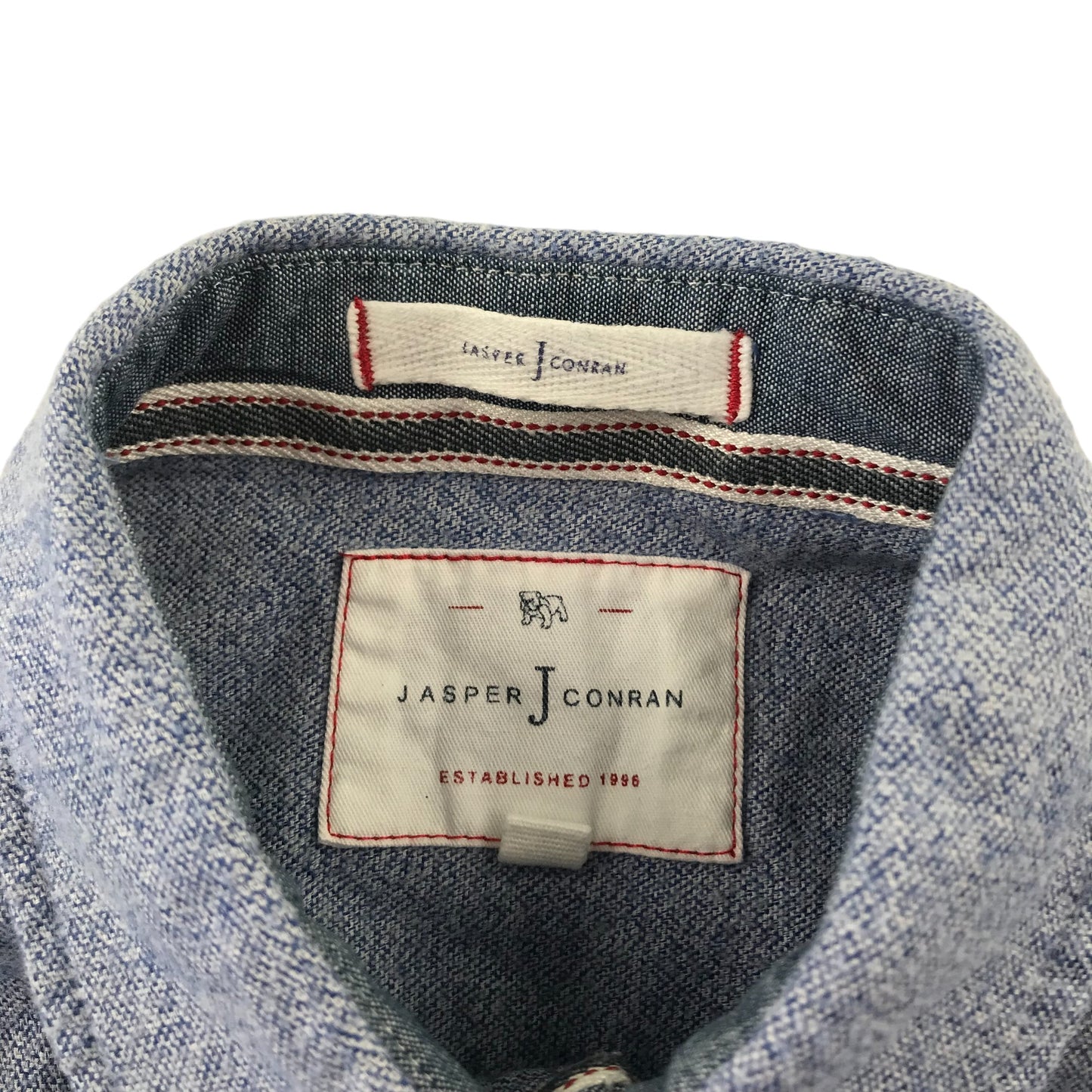 Jasper Conran shirt 6-7 years blue button up Cotton