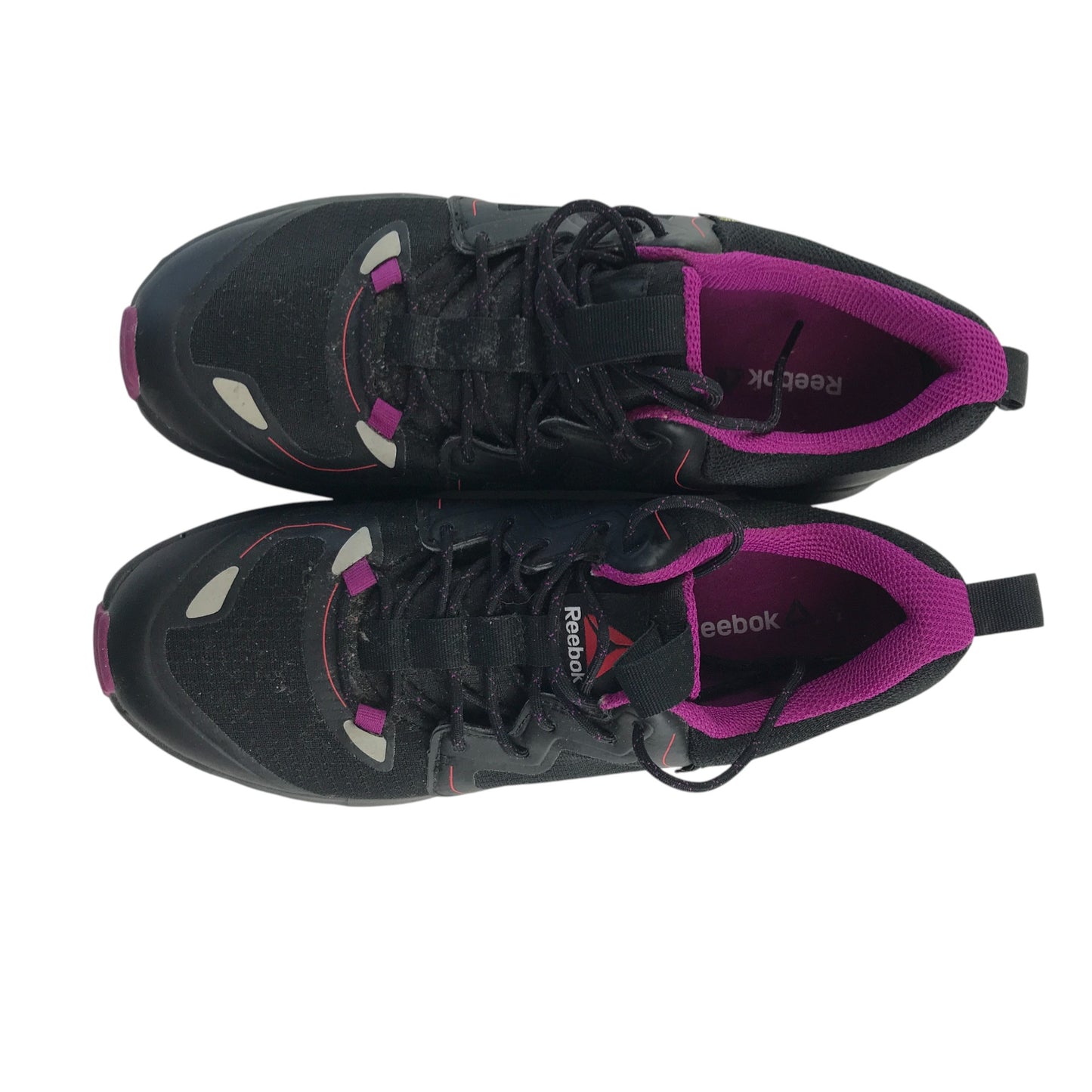 Reebok Gore-Tex trainers shoe size UK 4 black with pink detailing