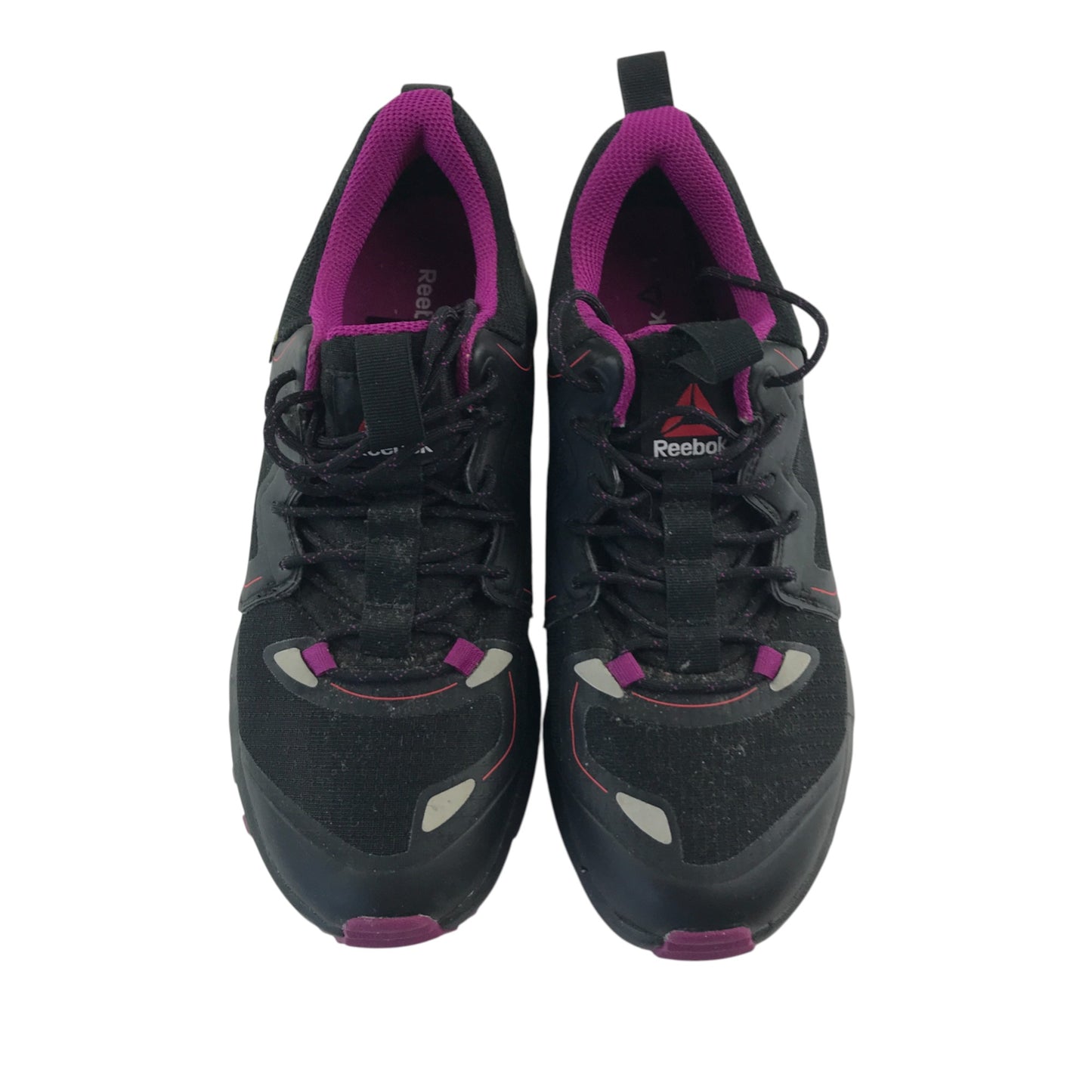 Reebok Gore-Tex trainers shoe size UK 4 black with pink detailing
