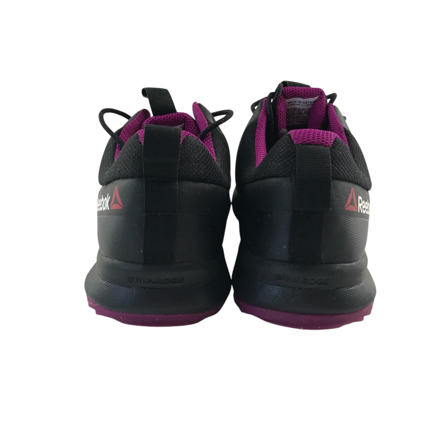 Reebok Gore-Tex trainers shoe size UK 4 black with pink detailing