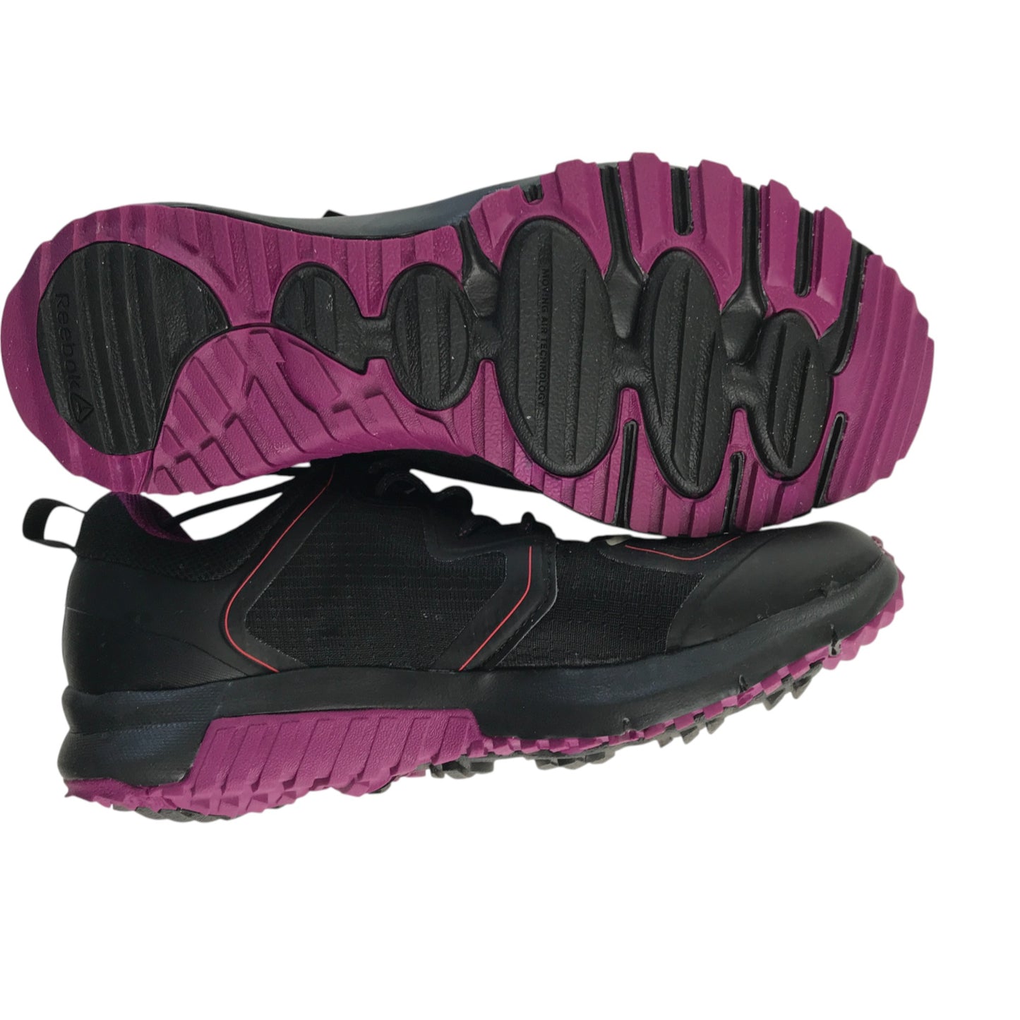 Reebok Gore-Tex trainers shoe size UK 4 black with pink detailing
