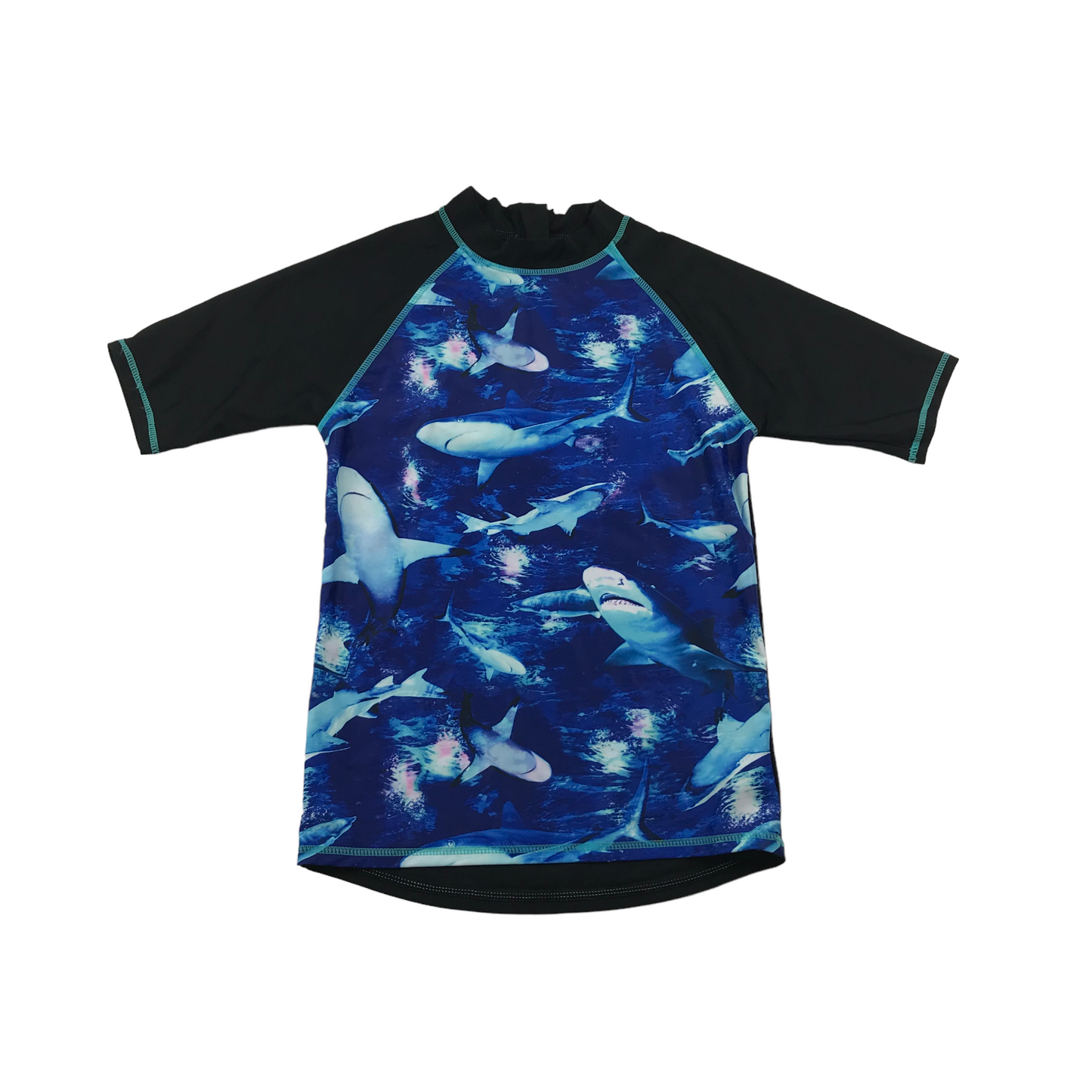 George Blue Sharks Swim Top Age 10