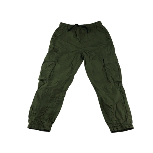 Next trousers 6-7 years khaki cargo style elasticated waistband