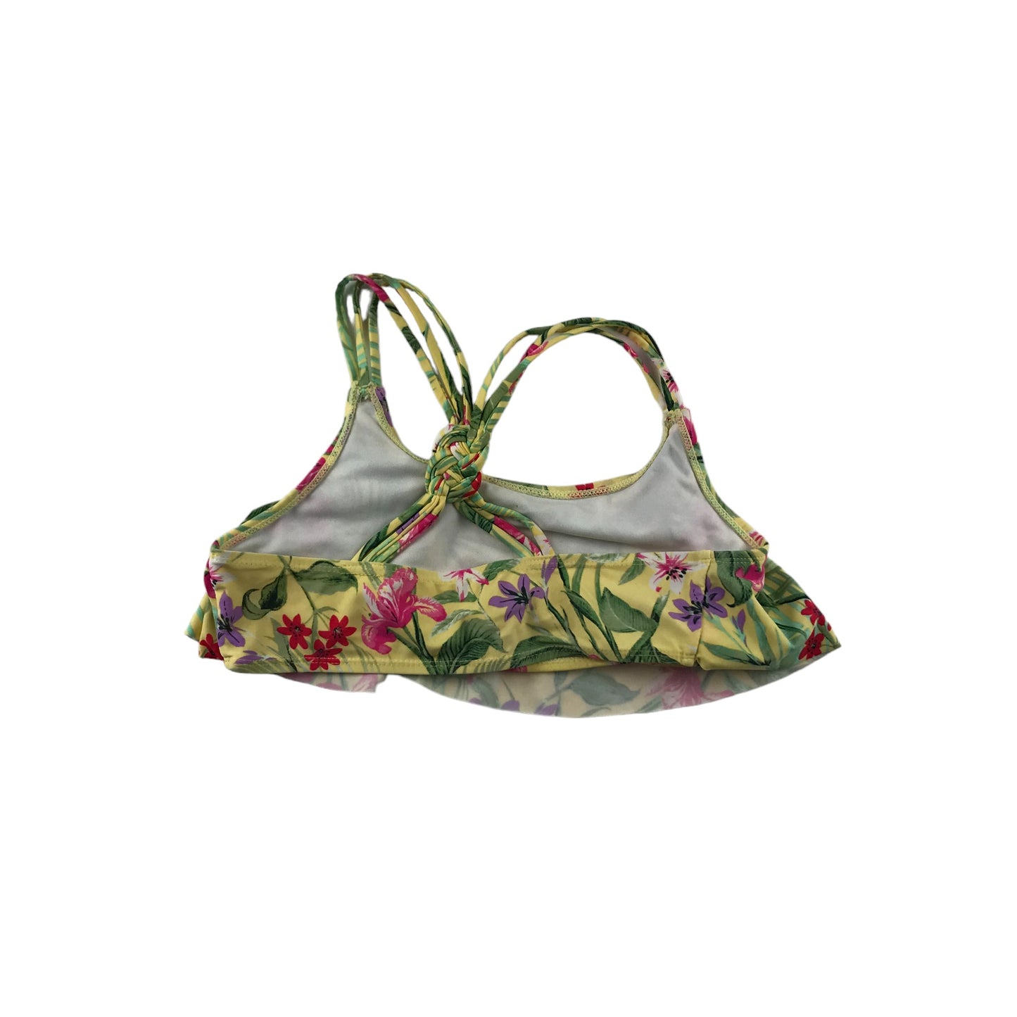 Primark Bikini Age 12 Yellow Floral Print Pattern 2-piece Set