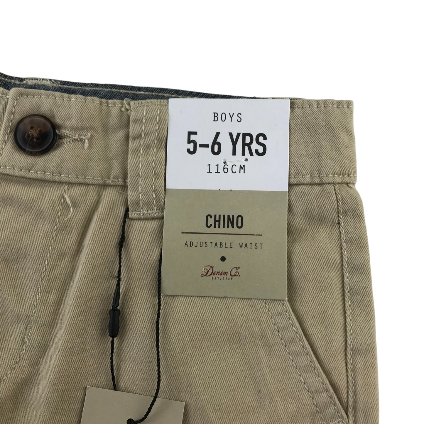 Primark shorts 5-6 years beige plain chino style cotton