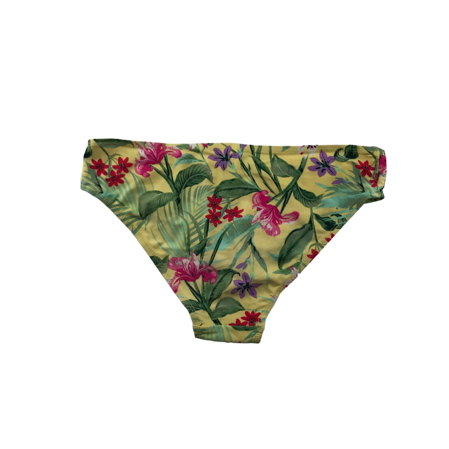 Primark Bikini Age 12 Yellow Floral Print Pattern 2-piece Set