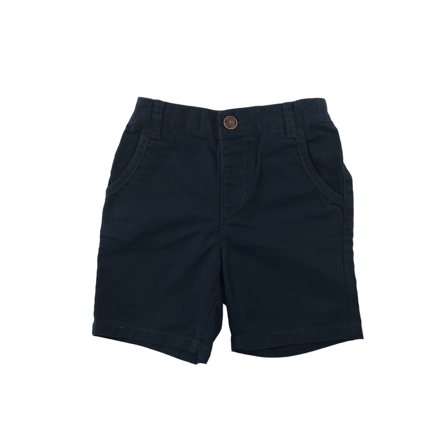 Next shorts 4-5 years navy plain chino style cotton