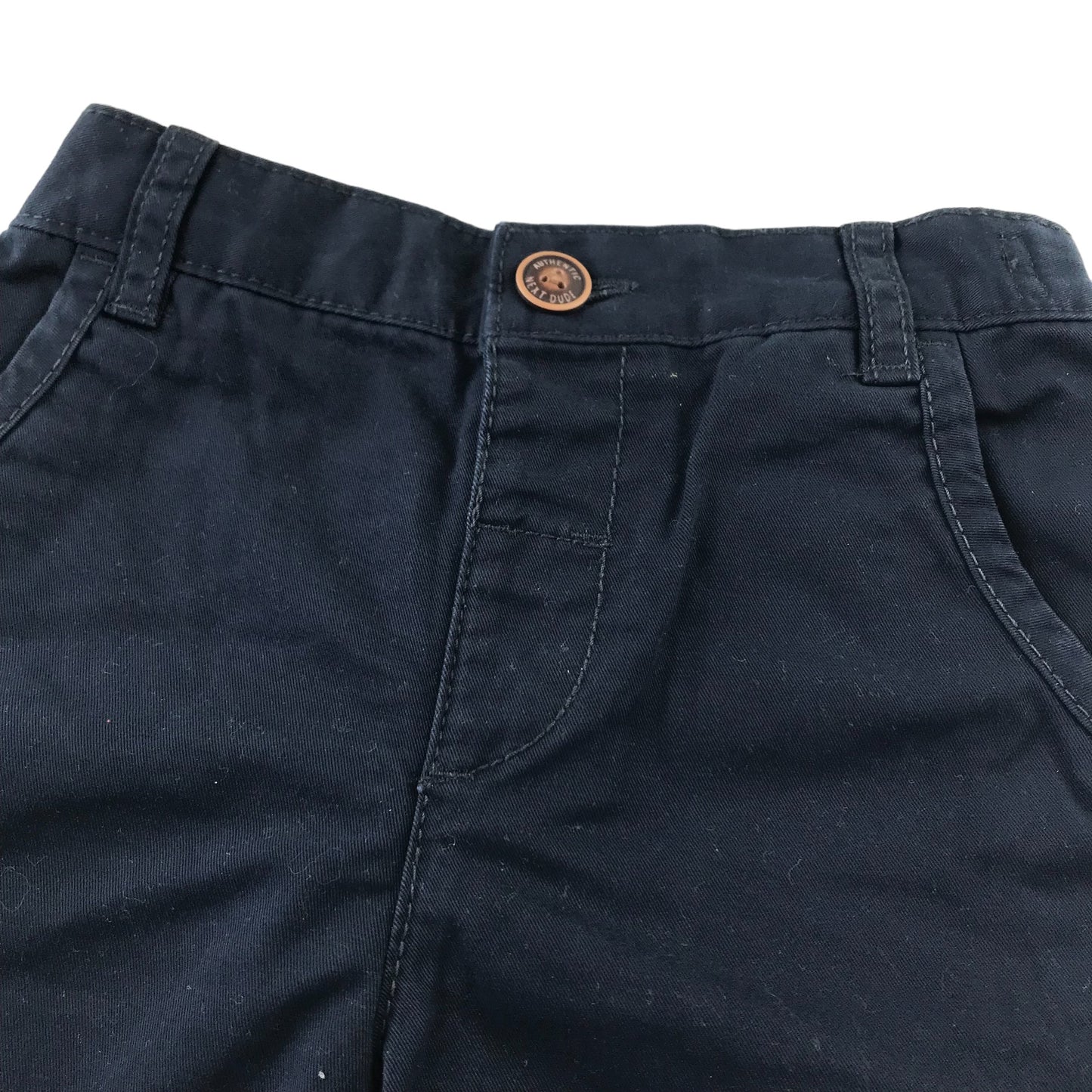 Next shorts 4-5 years navy plain chino style cotton