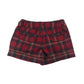 Next Shorts Age 9 Red Check Pattern Knitted Texture