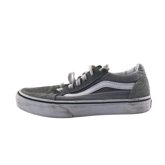 Vans trainers shoe size 3 junior light grey classic vans style wavy strip and logo
