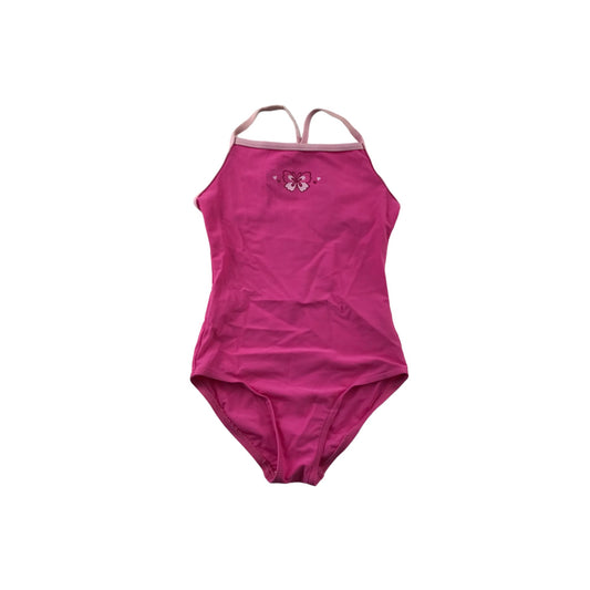 Tu Swimsuit Age 5 Pink Butterfly One Piece Cossie