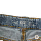 Denim Co shorts 8-9 years blue denim folded hem mid rise cotton