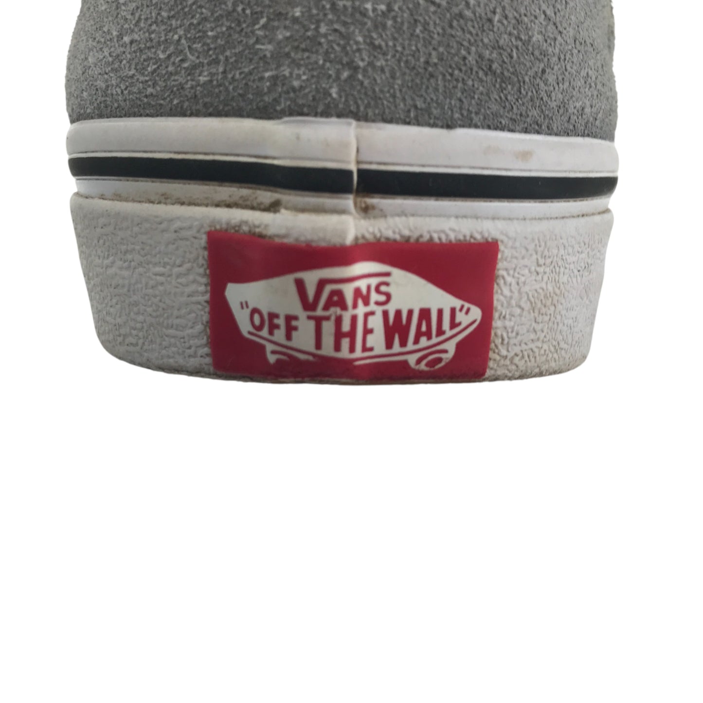 Vans trainers shoe size 3 junior light grey classic vans style wavy strip and logo