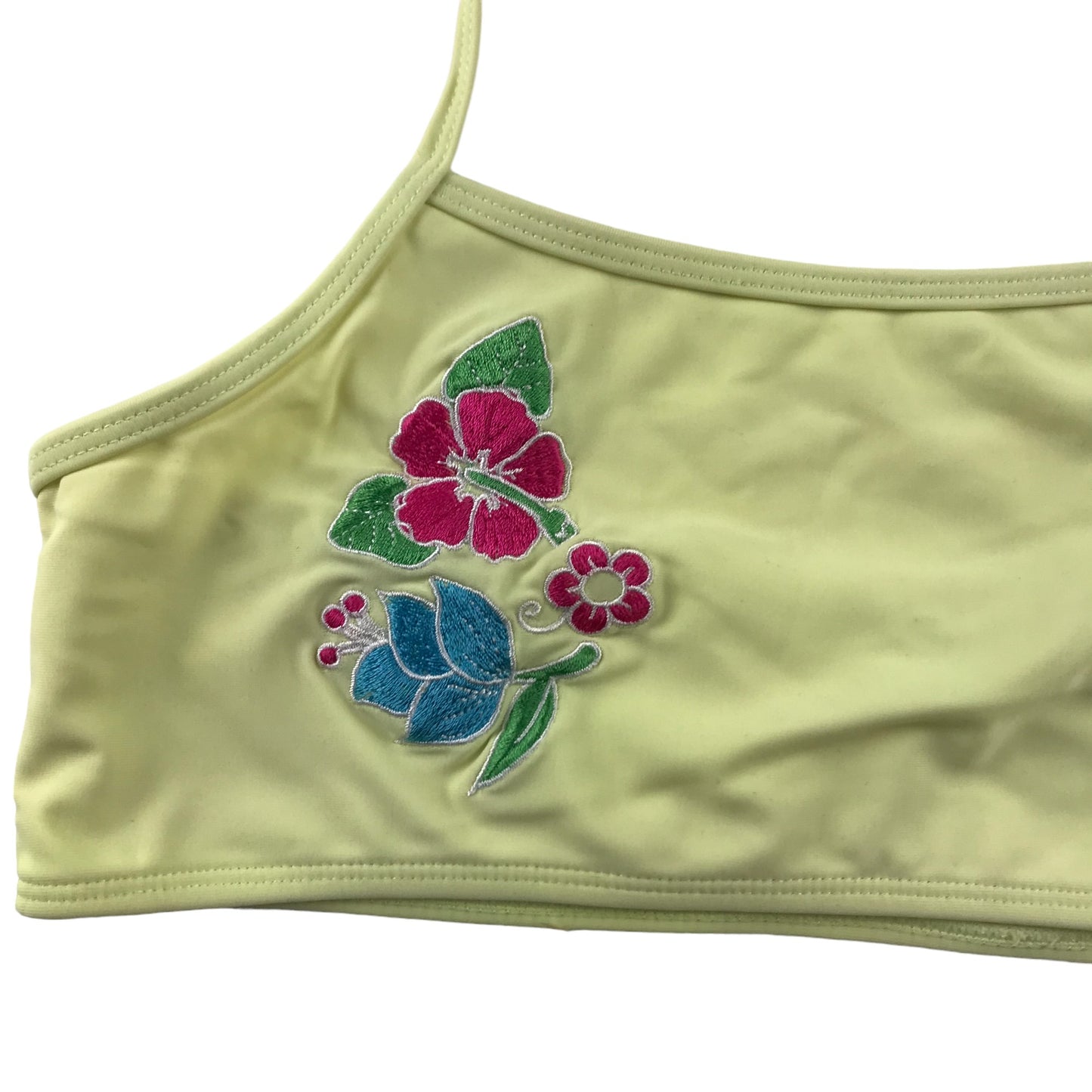 Matalan Bikini Age 8 Yellow Floral Embroidery 2-piece Set