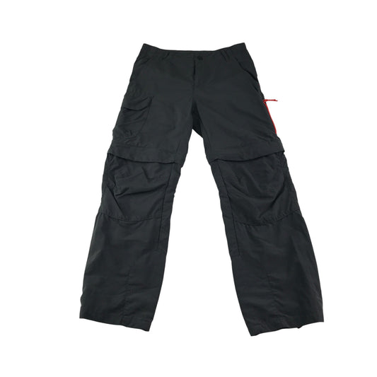 Decathlon Trousers 10-11 years grey outdoorsy 2-in-1 walking trousers