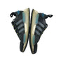 Adidas trainers shoe size UK 4 black with blue detailing La Marque NMD aux 3