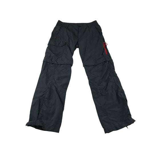 Decathlon Trousers 11-12 years grey outdoorsy 2-in-1 walking trousers