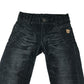 JBC trousers 11-12 years black stone wash effect corduroy adjustable waist