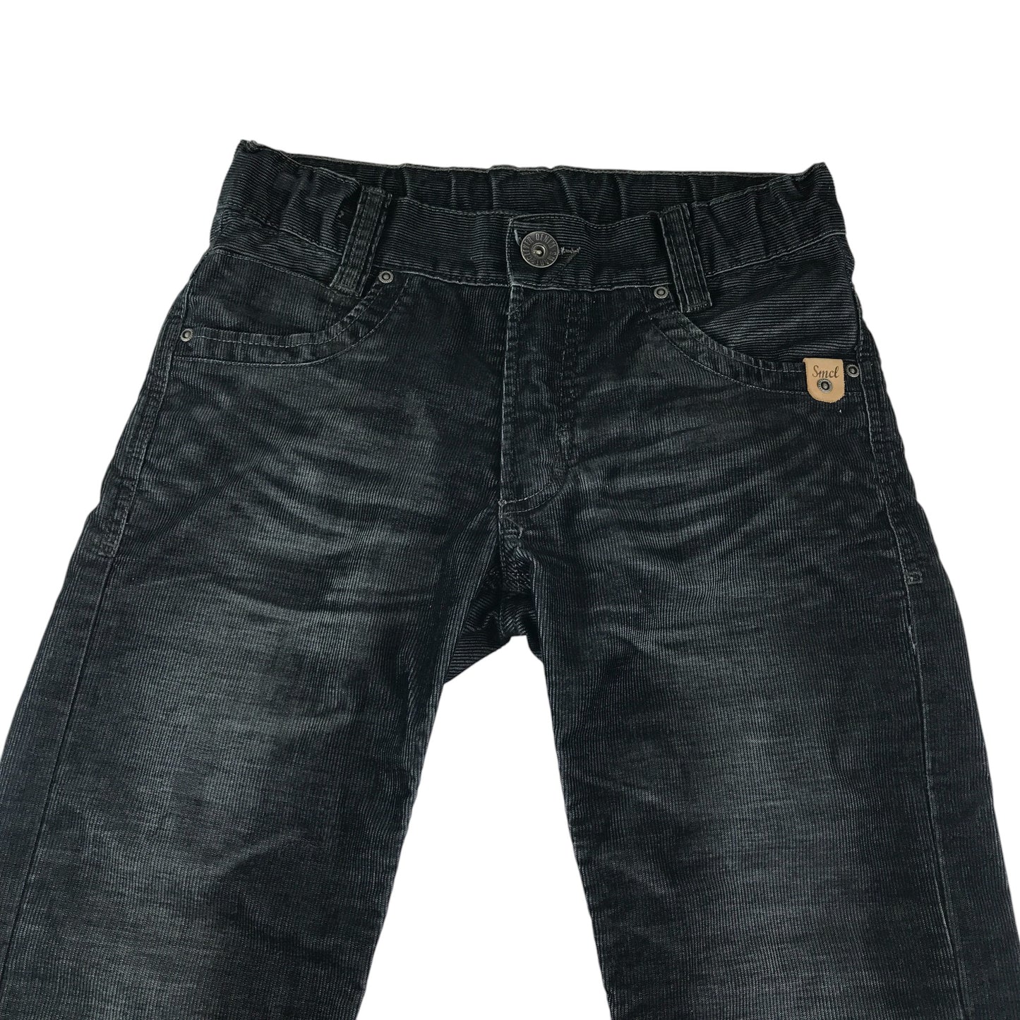 JBC trousers 11-12 years black stone wash effect corduroy adjustable waist