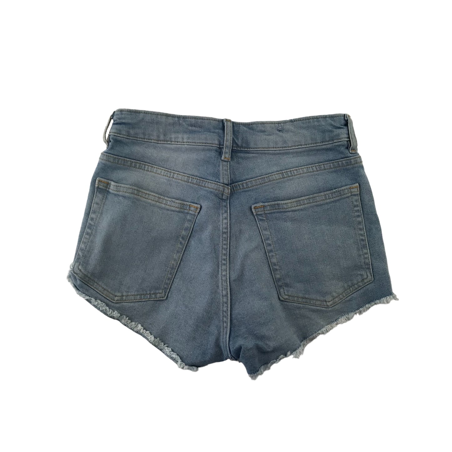H&M shorts Size 8 Women's denim blue ripped hem