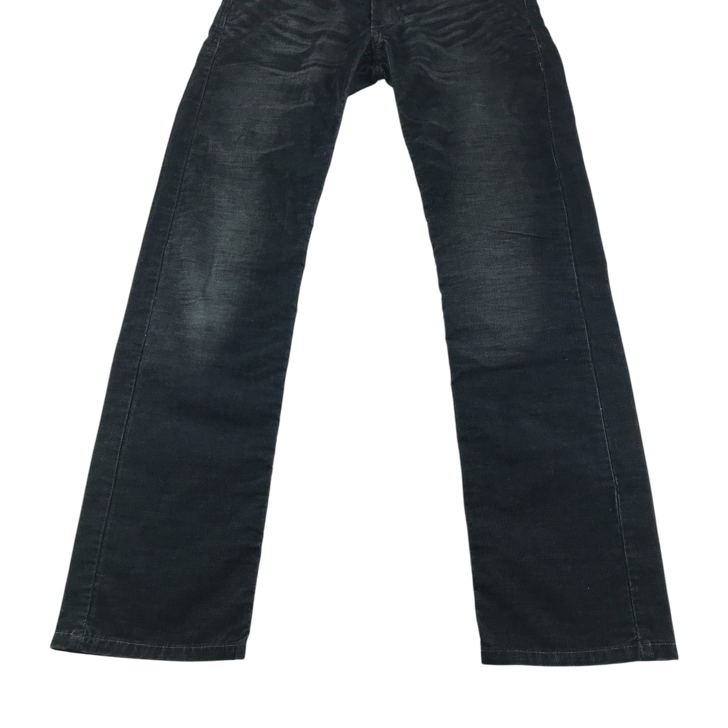 JBC trousers 11-12 years black stone wash effect corduroy adjustable waist
