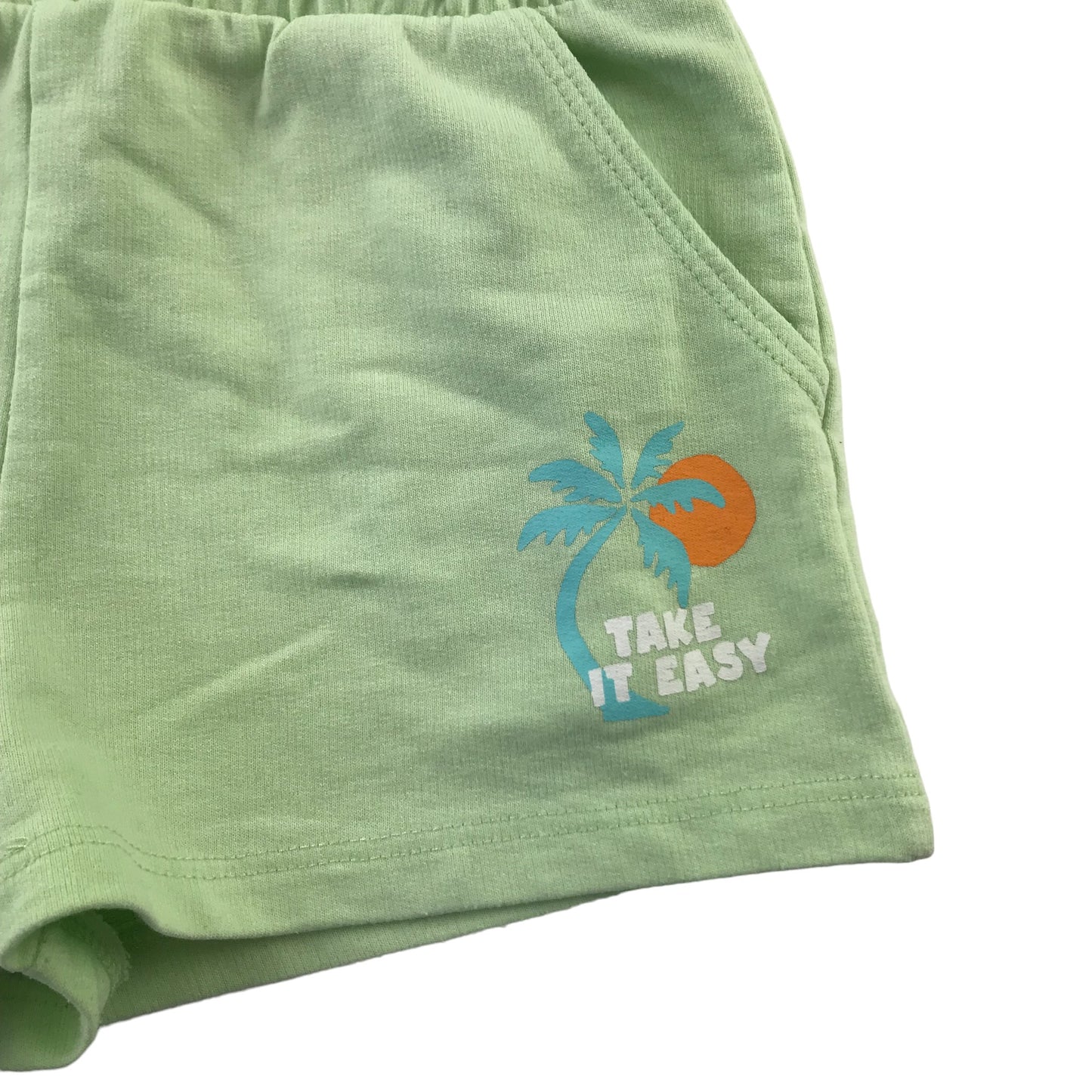 Matalan shorts 6 years light Green Palm Tree Graphic Jersey