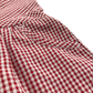 Red gingham with zipper school summer dress