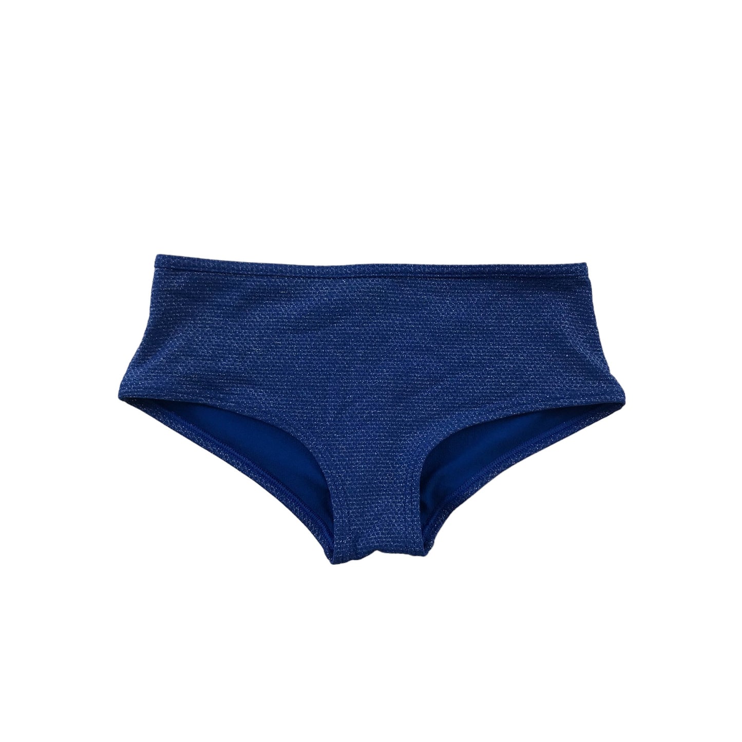 M&S Swimsuit Age 8 Blue Sparkly 2-piece Set