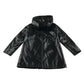 Zara Raincoat 8-9 years black shinny button up closure