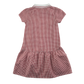 Red gingham with zipper school summer dress