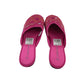Pink slip on flat shoes UK 3-4 sequin detailed sandals