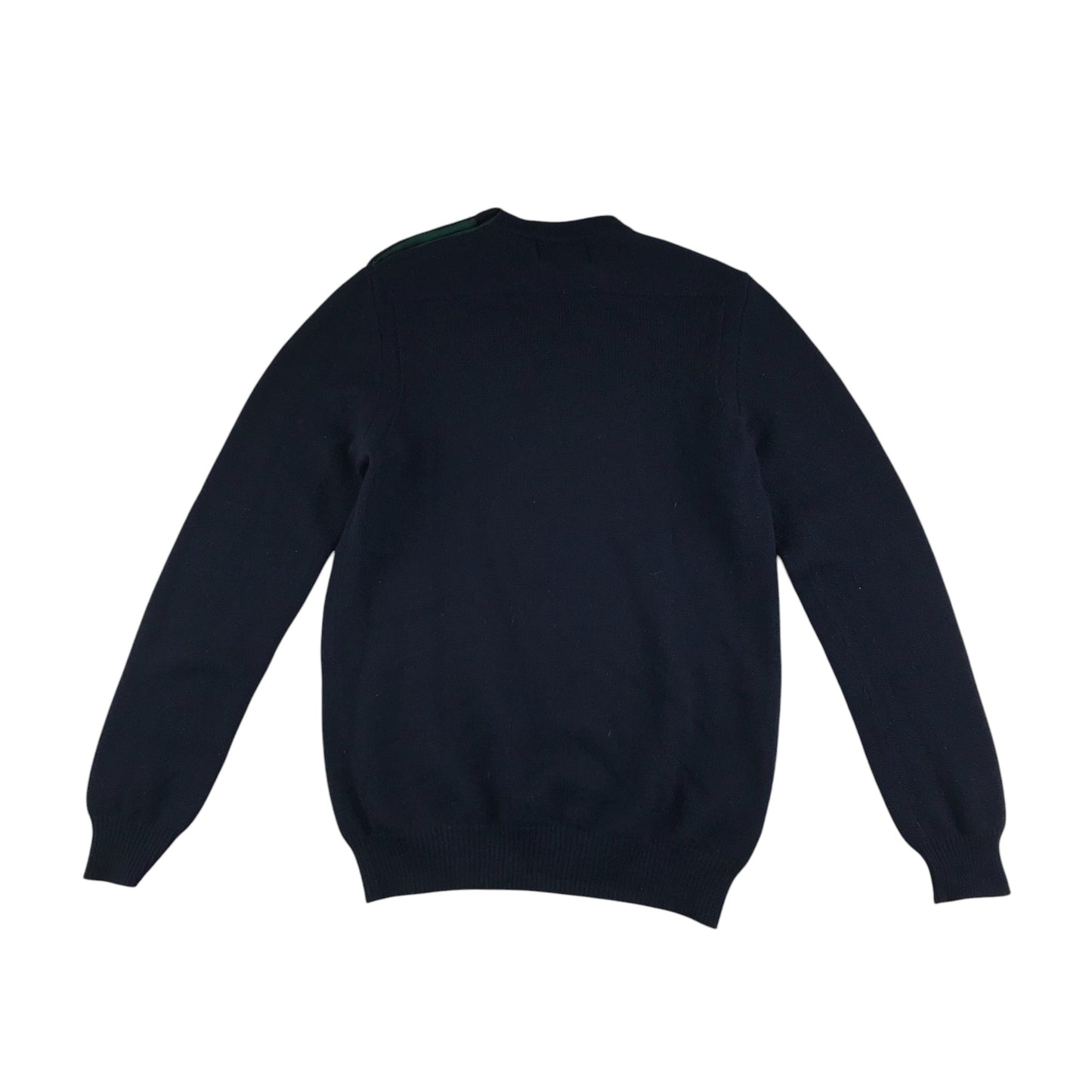 Fred Perry jumper adult size M navy blue merino wool