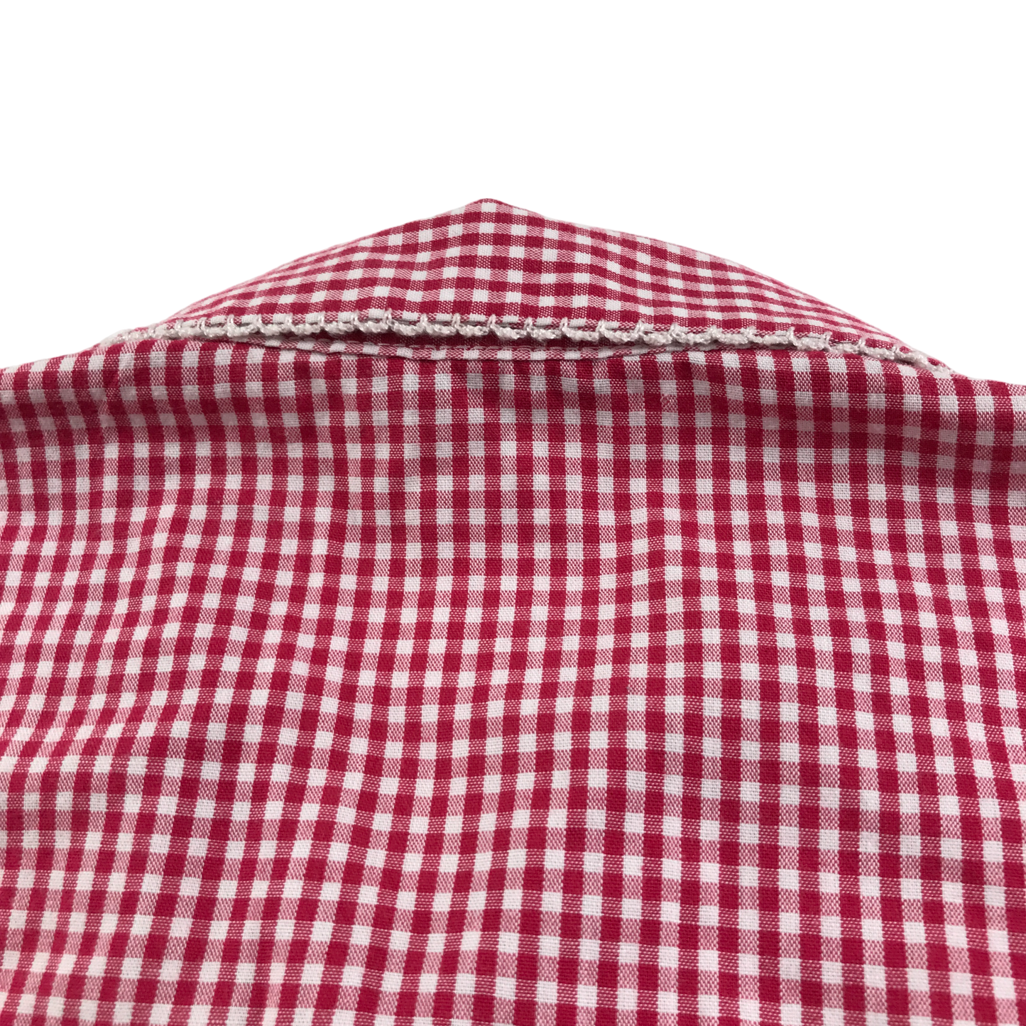 Red gingham drop waist school summer dress