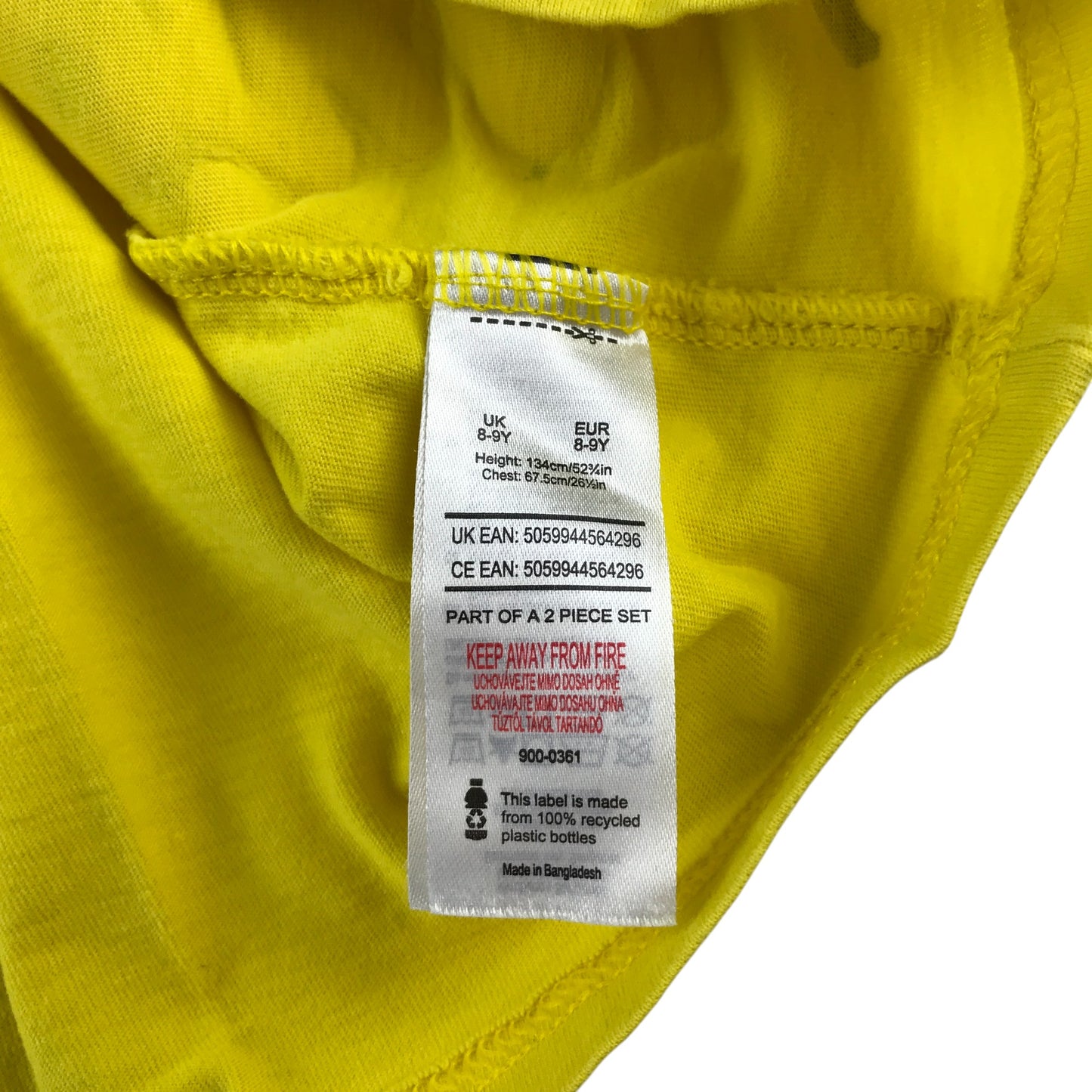 F&F t-shirt 8-9 years yellow Pokémon Pikachu graphic design short sleeves