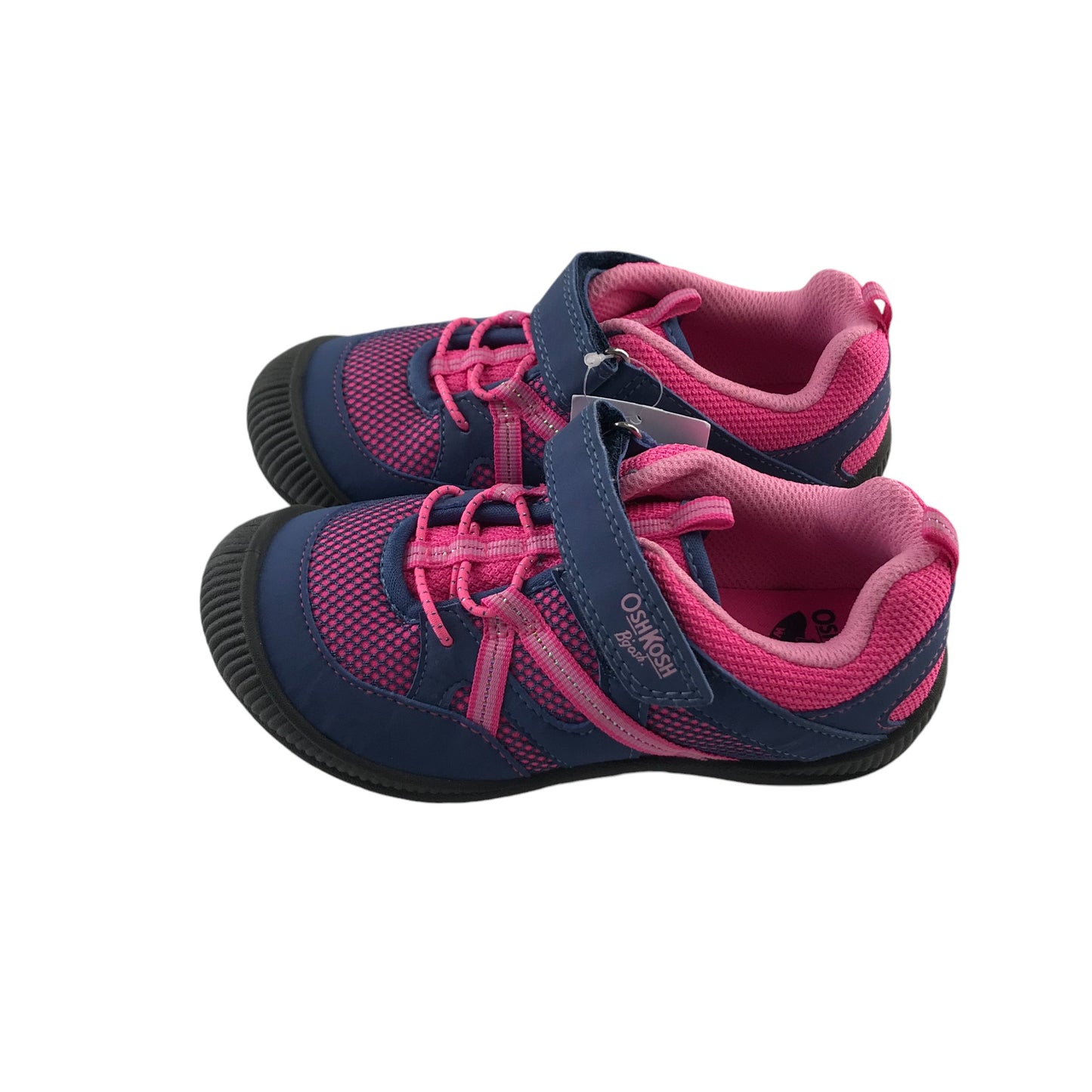 OshKosh walking trainers shoe size 12 junior navy and pink low tops