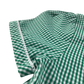 Green gingham drop waist school summer dress