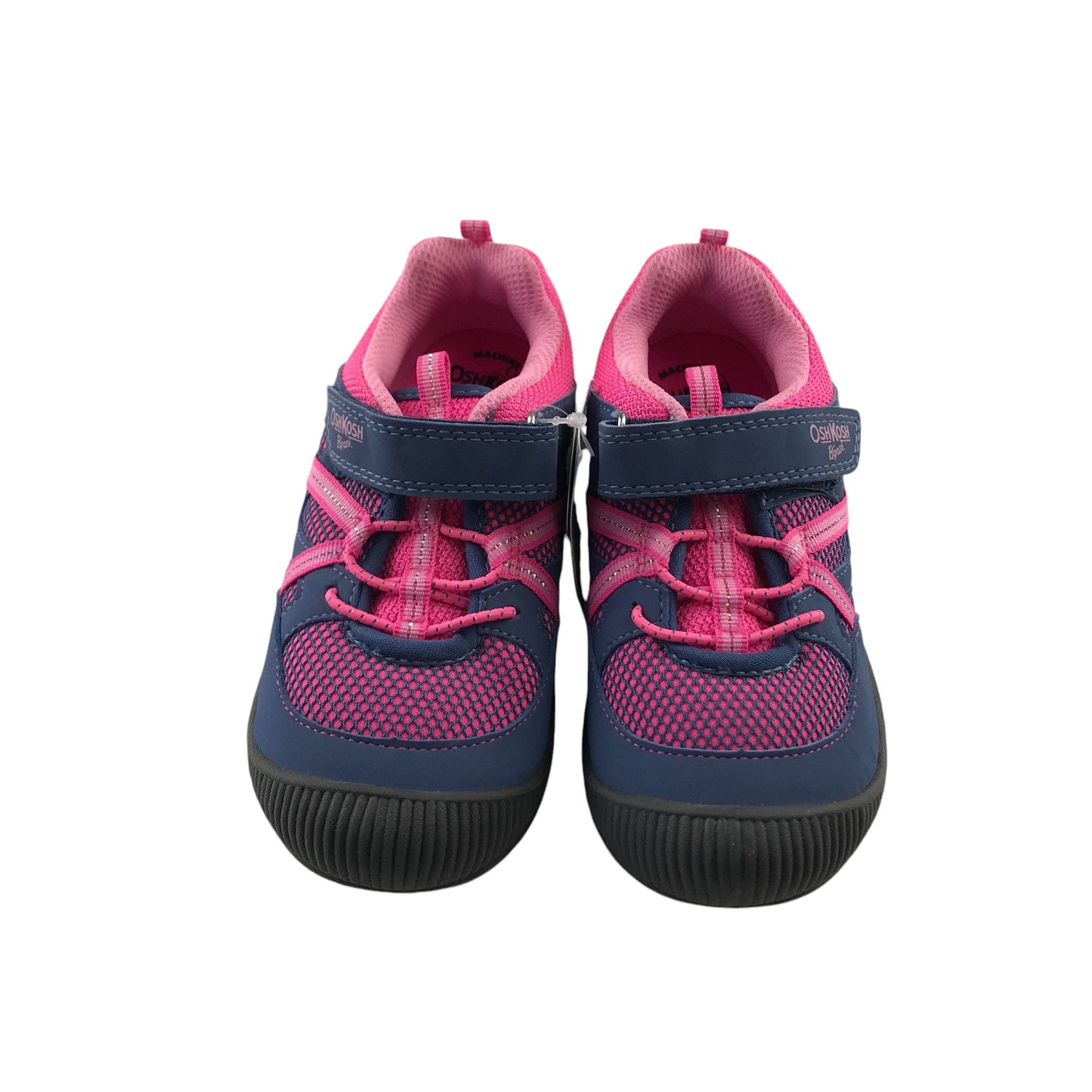 OshKosh walking trainers shoe size 12 junior navy and pink low tops