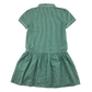 Green gingham drop waist school summer dress