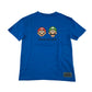 F&F t-shirt 8-9 years blue Super Mario t-shirt with Mario and Luigi printed faces