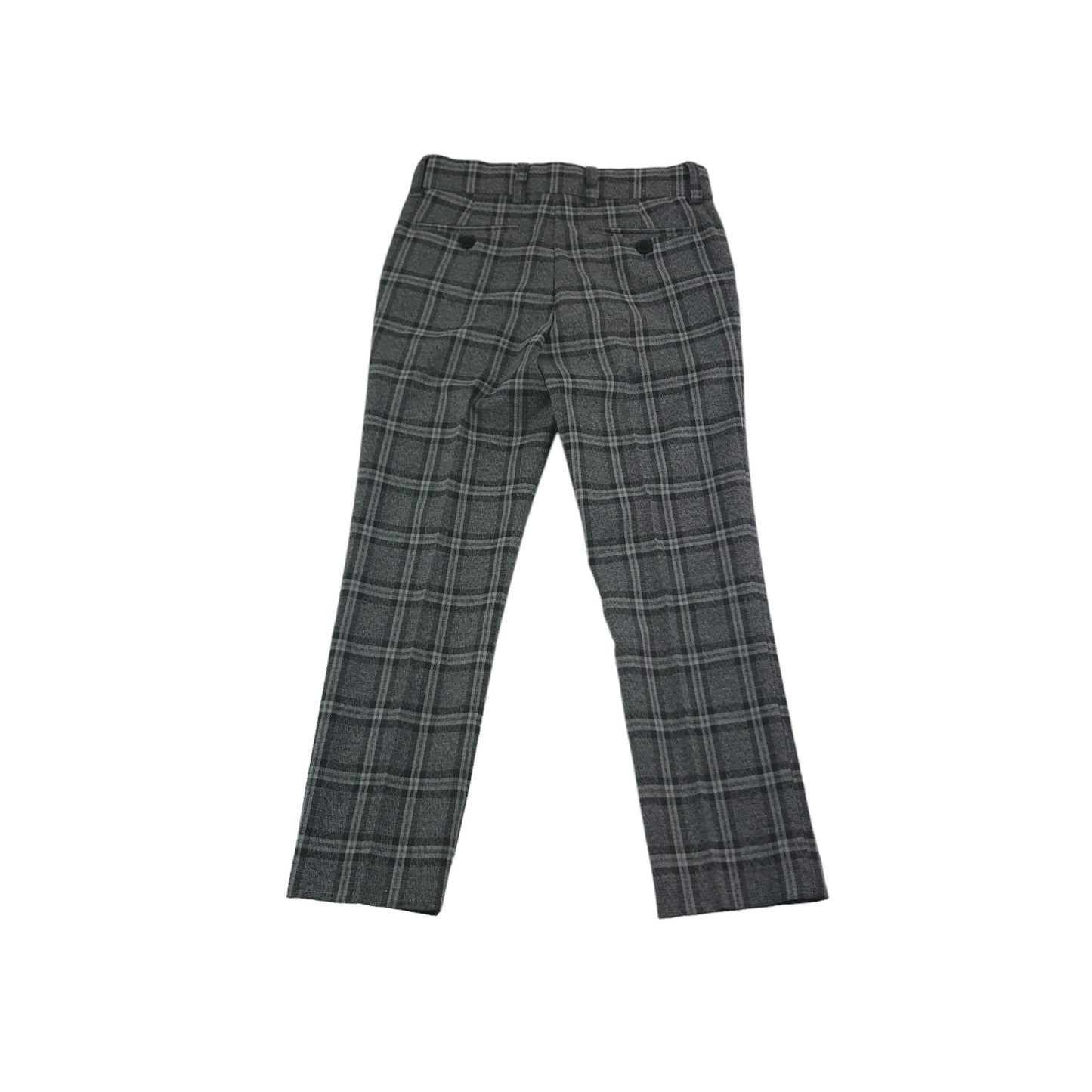 Next Trousers Age 8 Grey Check Pattern Tailored