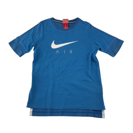 Nike Air t-shirt 10-11 years blue with white large centred logo cotton