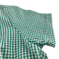 Green gingham with belt school summer dress