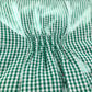 Green gingham with belt school summer dress