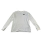 Nike t-shirt 11-12 years white plain long sleeve with black embroidered logo