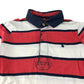 Joules polo shirt 7-8 years red and white stripy cotton